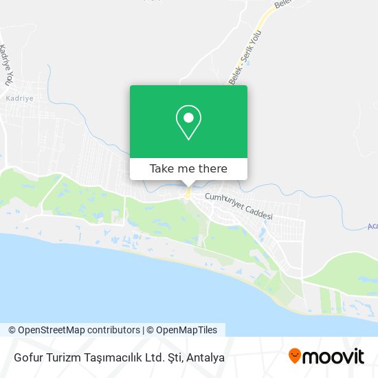 Gofur Turizm Taşımacılık Ltd. Şti map