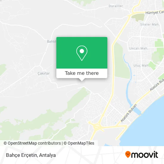 Bahçe Erçetin map