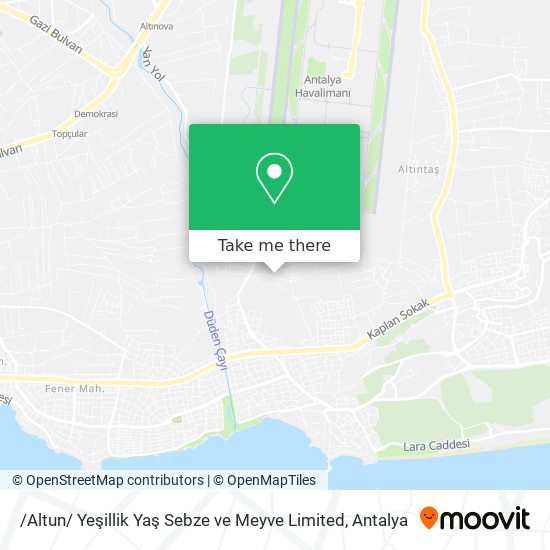 /Altun/ Yeşillik Yaş Sebze ve Meyve Limited map