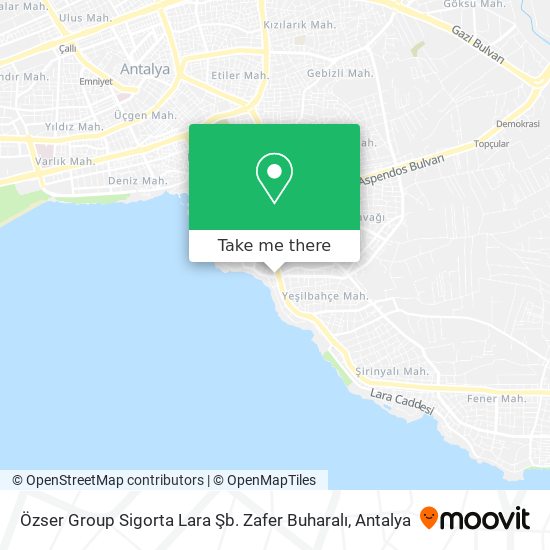 Özser Group Sigorta Lara Şb. Zafer Buharalı map