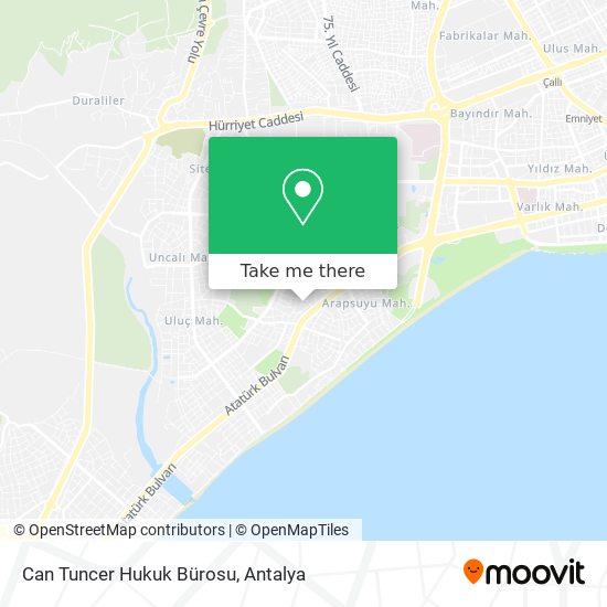 Can Tuncer Hukuk Bürosu map