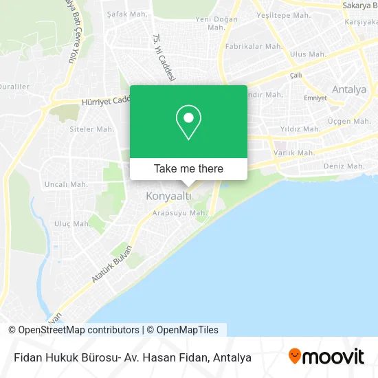 Fidan Hukuk Bürosu- Av. Hasan Fidan map