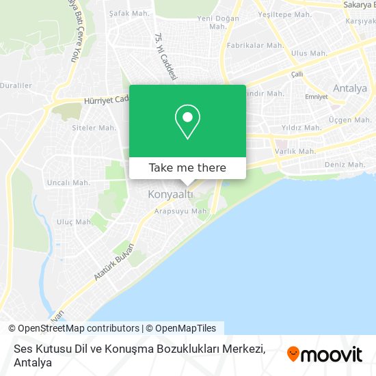 Ses Kutusu Dil ve Konuşma Bozuklukları Merkezi map