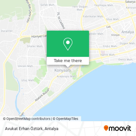Avukat Erhan Öztürk map