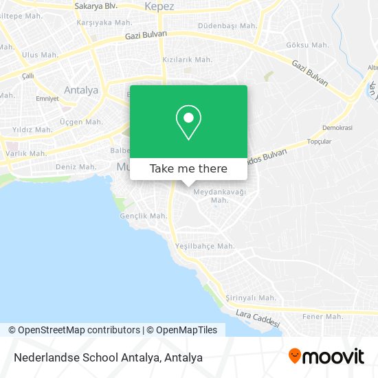 Nederlandse School Antalya map