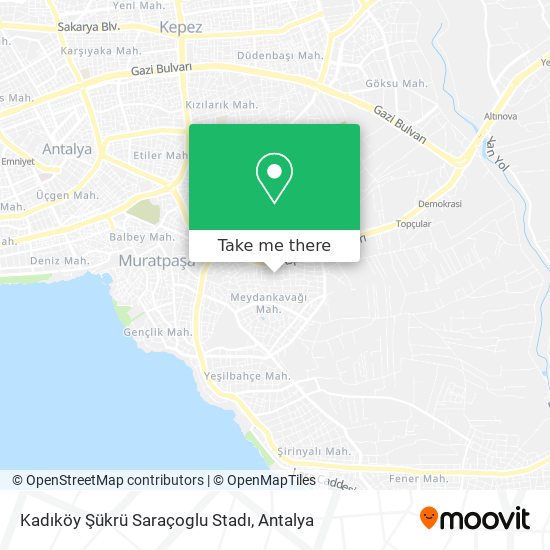 Kadıköy Şükrü Saraçoglu Stadı map