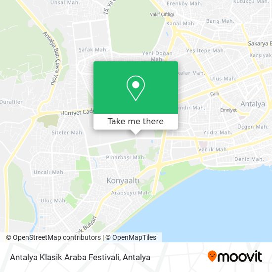 Antalya Klasik Araba Festivali map
