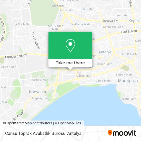 Cansu Toprak Avukatlık Bürosu map