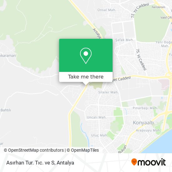 Asırhan Tur. Tıc. ve S map