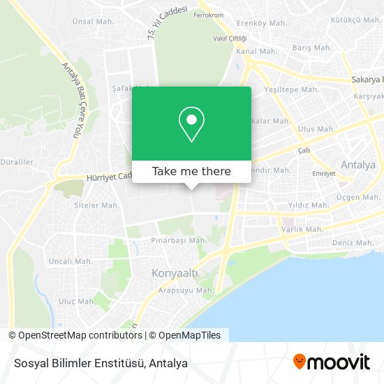 Sosyal Bilimler Enstitüsü map
