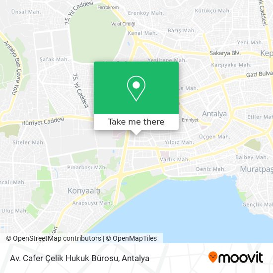 Av. Cafer Çelik Hukuk Bürosu map