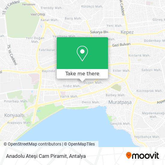 Anadolu Ateşi Cam Piramit map
