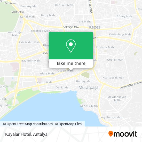 Kayalar Hotel map