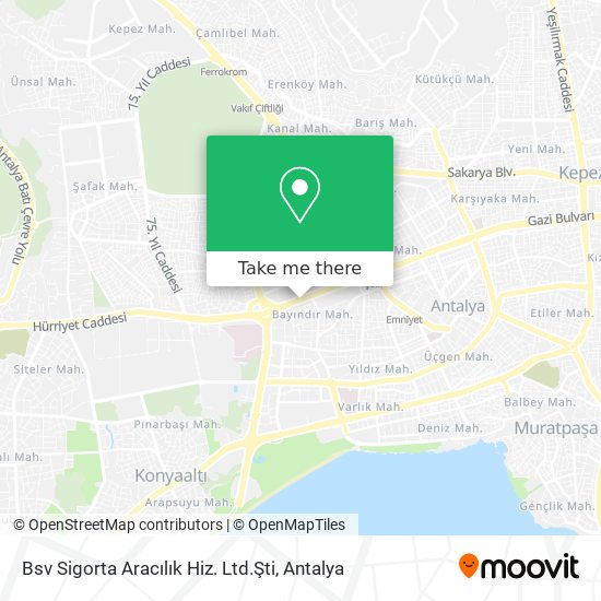 Bsv Sigorta Aracılık Hiz. Ltd.Şti map