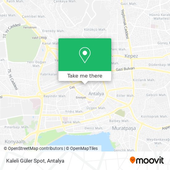 Kaleli Güler Spot map
