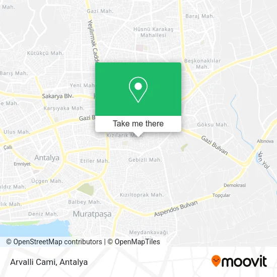 Arvalli Cami map