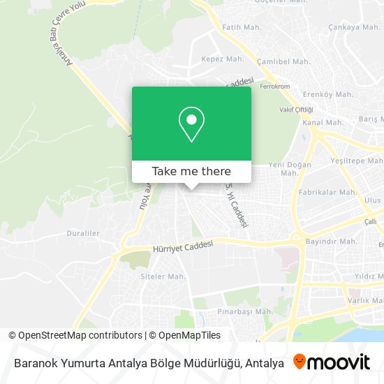 Baranok Yumurta Antalya Bölge Müdürlüğü map