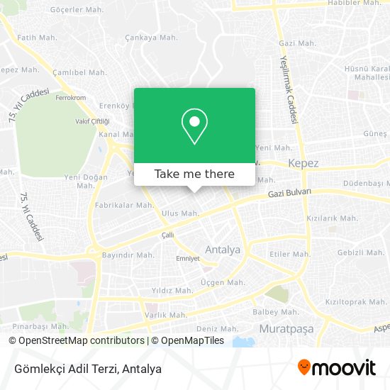 Gömlekçi Adil Terzi map