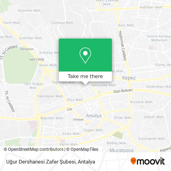 Uğur Dershanesi Zafer Şubesi map