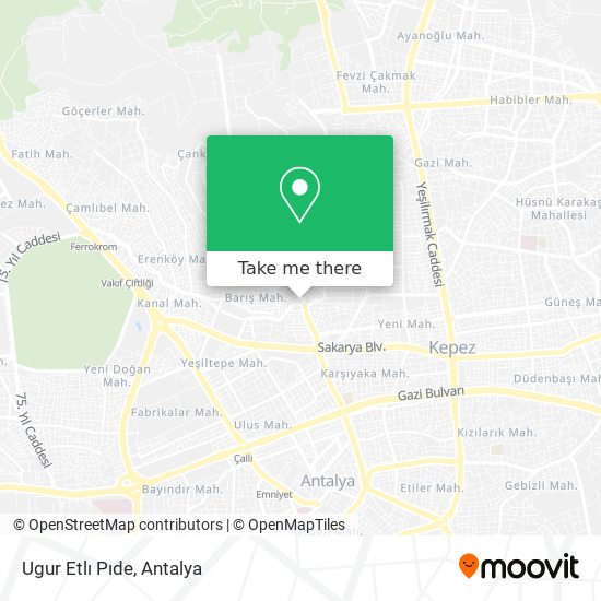 Ugur Etlı Pıde map