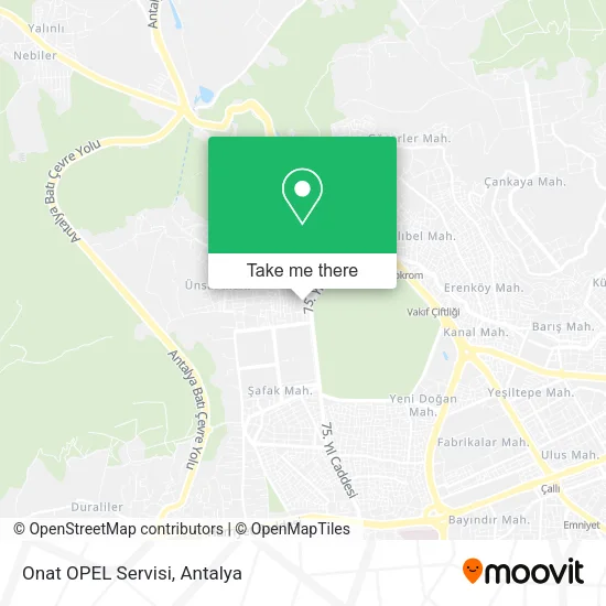 Onat OPEL Servisi map