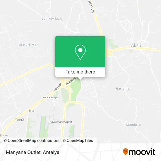 Manyana Outlet map