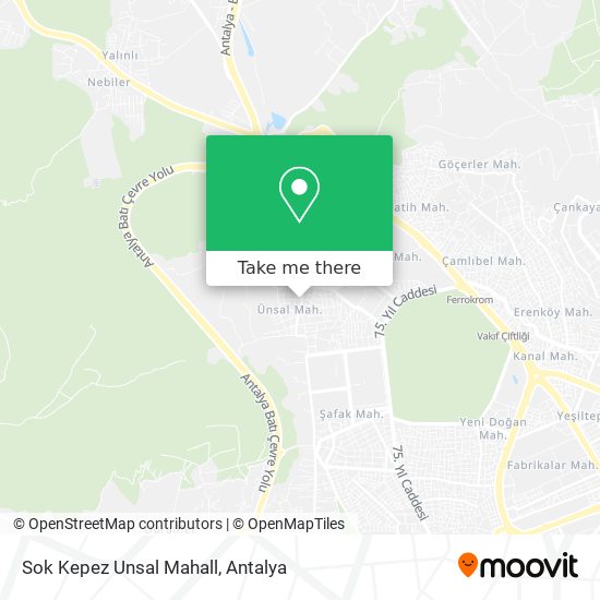 Sok Kepez Unsal Mahall map