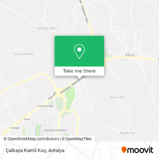 Çalkaya Kamil Koç map
