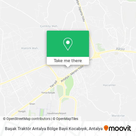 Başak Traktör Antalya Bölge Bayii Kocabıyık map