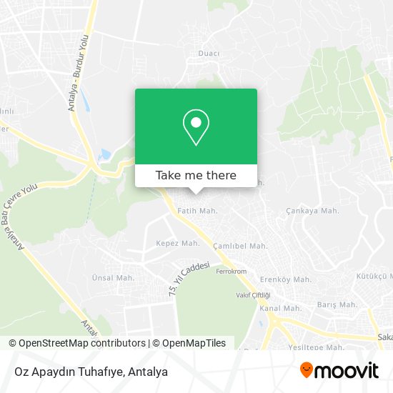 Oz Apaydın Tuhafıye map
