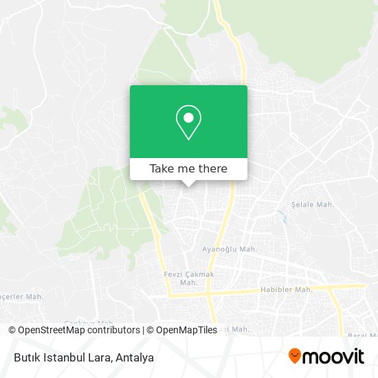 Butık Istanbul Lara map