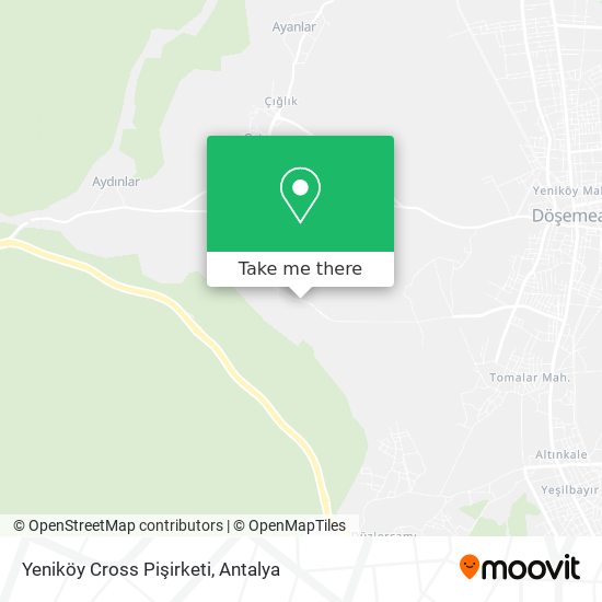 Yeniköy Cross Pişirketi map