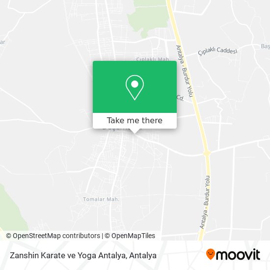 Zanshin Karate ve Yoga Antalya map