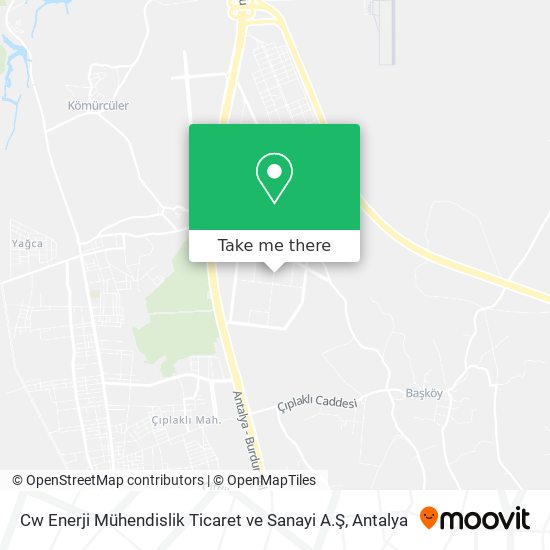 Cw Enerji Mühendislik Ticaret ve Sanayi A.Ş map
