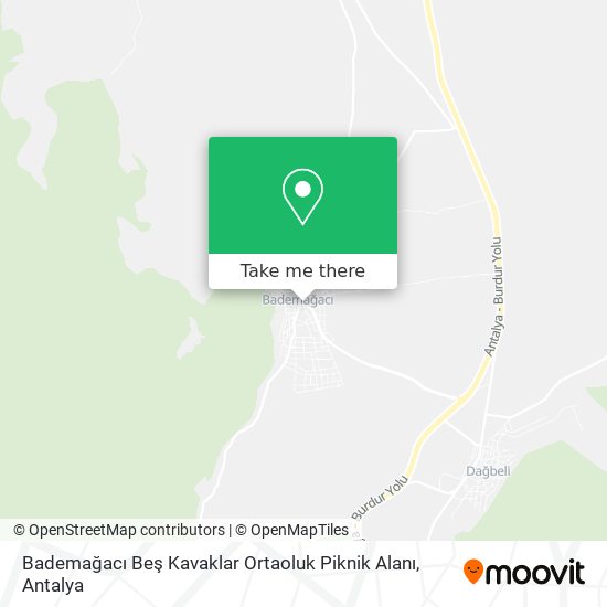 Bademağacı Beş Kavaklar Ortaoluk Piknik Alanı map
