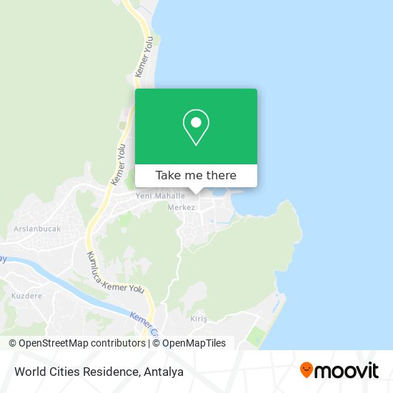 World Cities Residence map