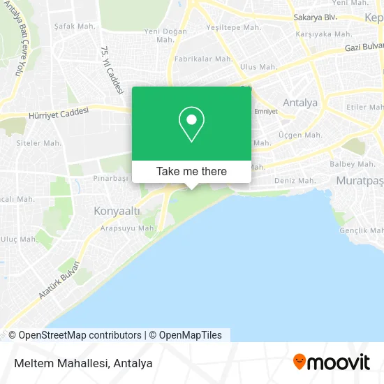 Meltem Mahallesi map