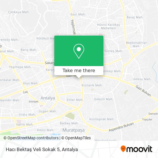 Hacı Bektaş Veli Sokak 5 map