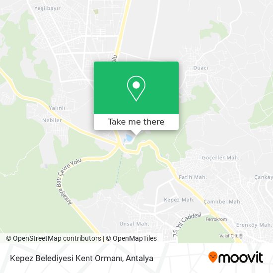 Kepez Belediyesi Kent Ormanı map