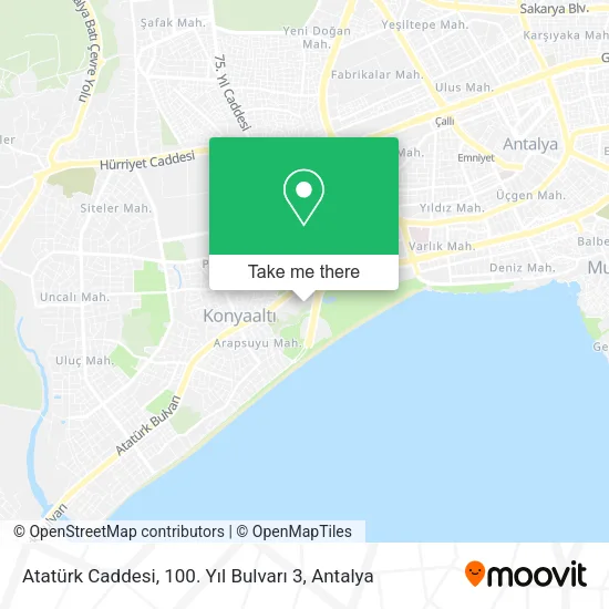 Atatürk Caddesi, 100. Yıl Bulvarı 3 map