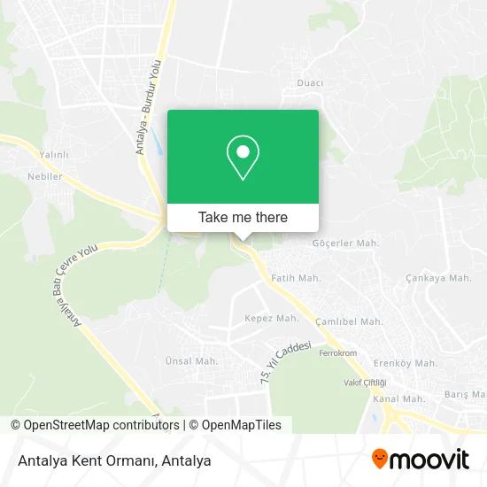 Antalya Kent Ormanı map