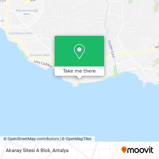 Akanay Sitesi A Blok map
