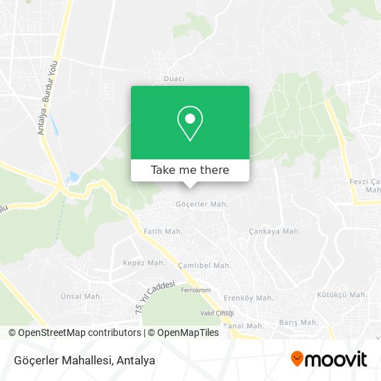 Göçerler Mahallesi map