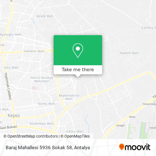 Baraj Mahallesi 5936 Sokak 58 map