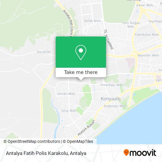 Antalya Fatih Polis Karakolu map