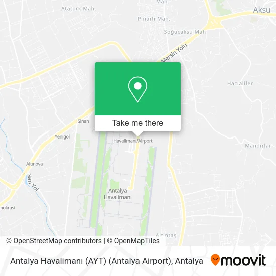 Antalya Havalimanı (AYT) (Antalya Airport) map