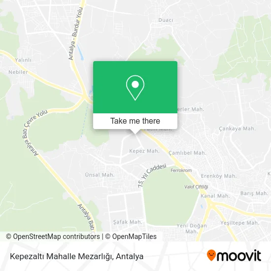 Kepezaltı Mahalle Mezarlığı map