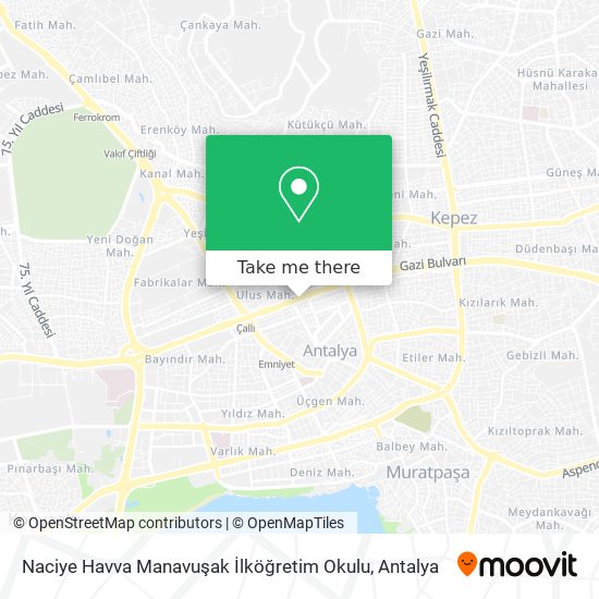 Naciye Havva Manavuşak İlköğretim Okulu map