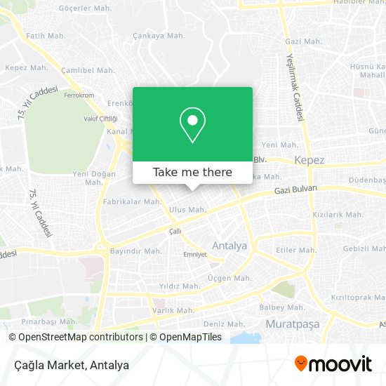 Çağla Market map