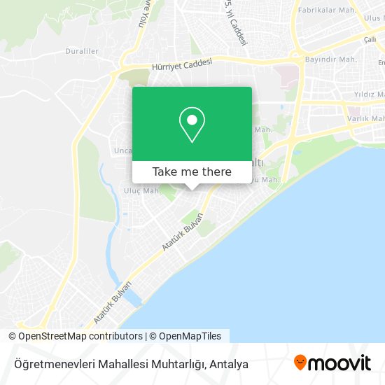 Öğretmenevleri Mahallesi Muhtarlığı map